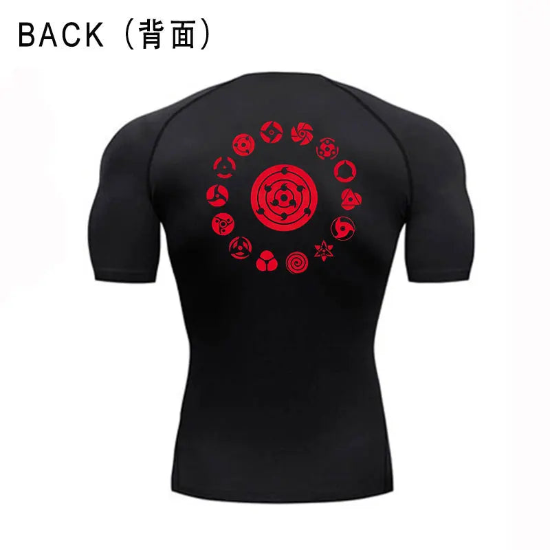 Naruto Gym Fit Tshirt black4