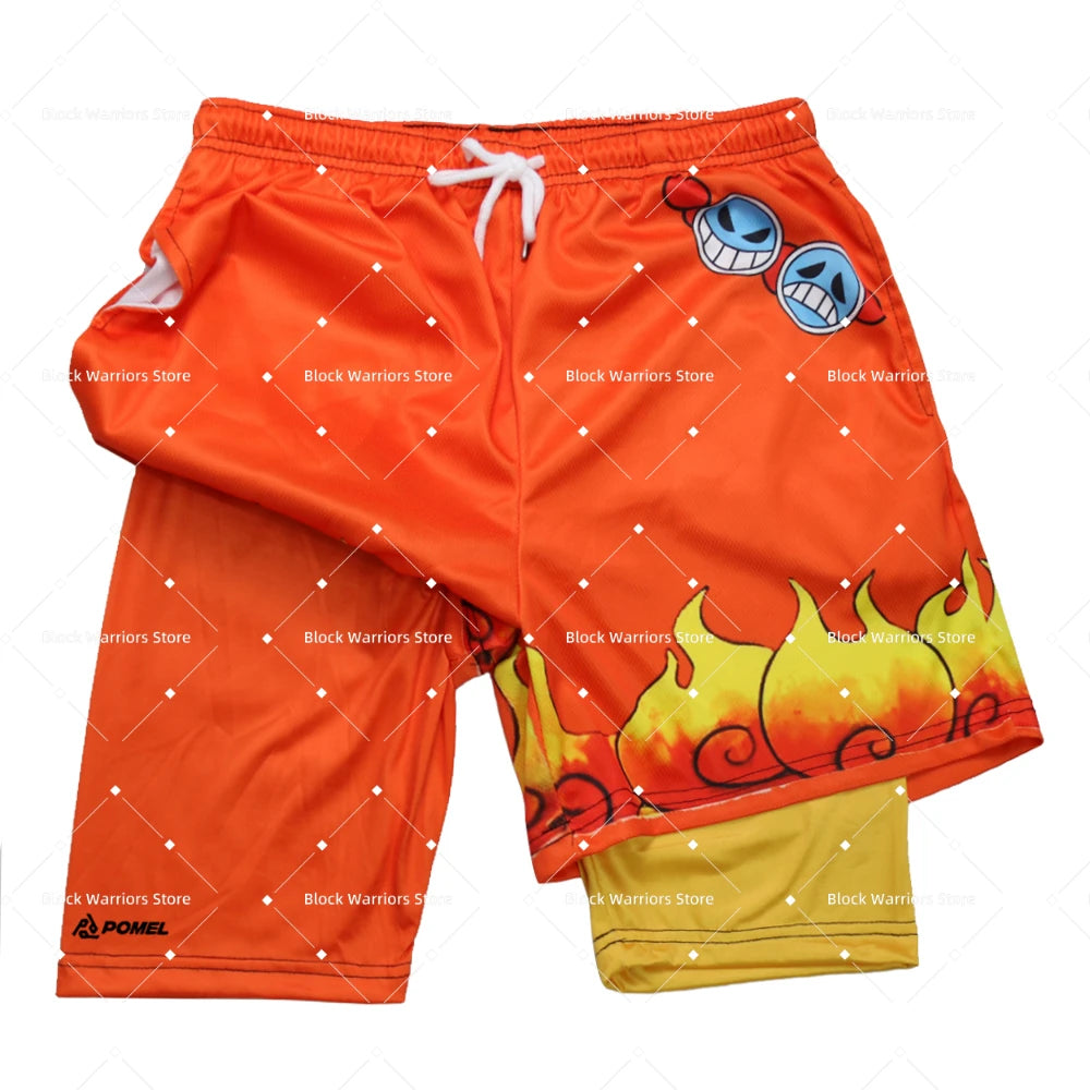 Onepiece Ace Double Layer Performance Shorts