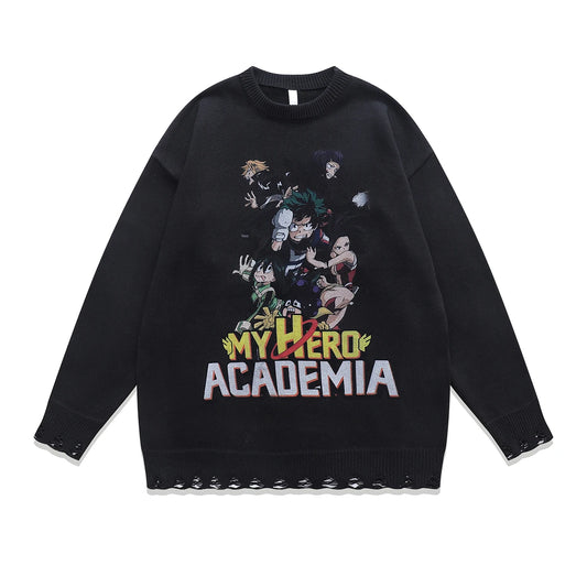 My Hero Academia Sweater Black