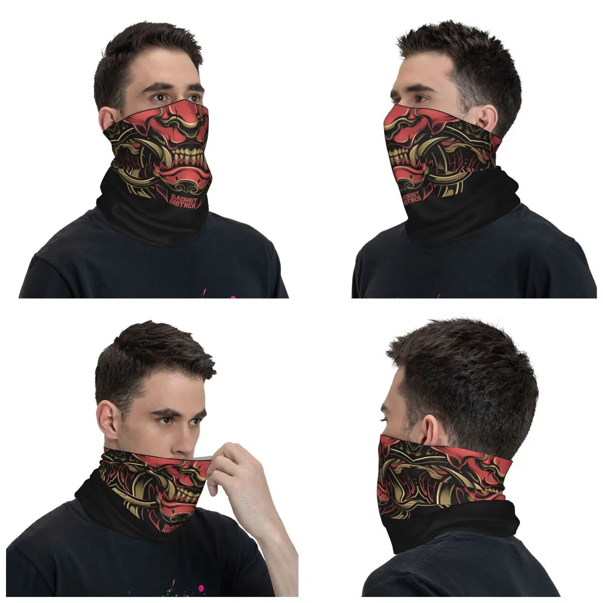 Komainu Samurai Oni Neck Warmer Scarf