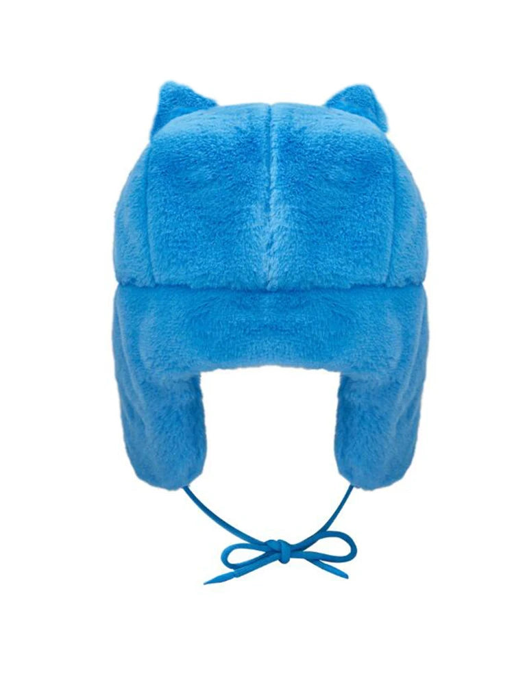 Anime Blue Fur Hat