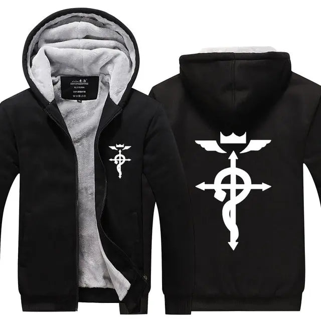 Fullmetal Alchemist Hoodie Jacket black 2