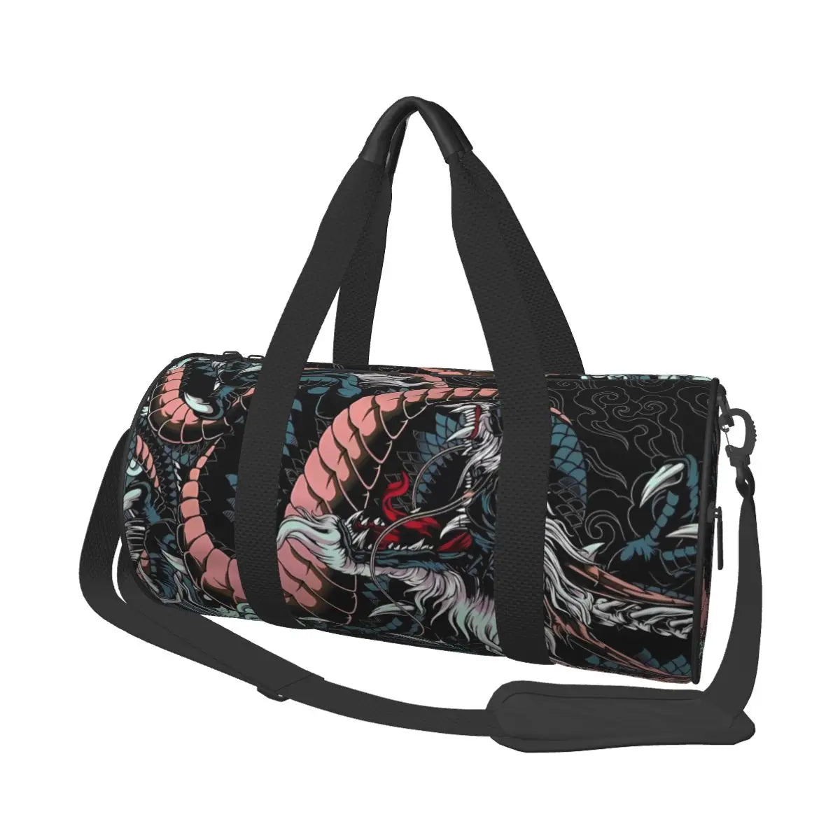Japanese Dragon Duffle Bag As Picture
