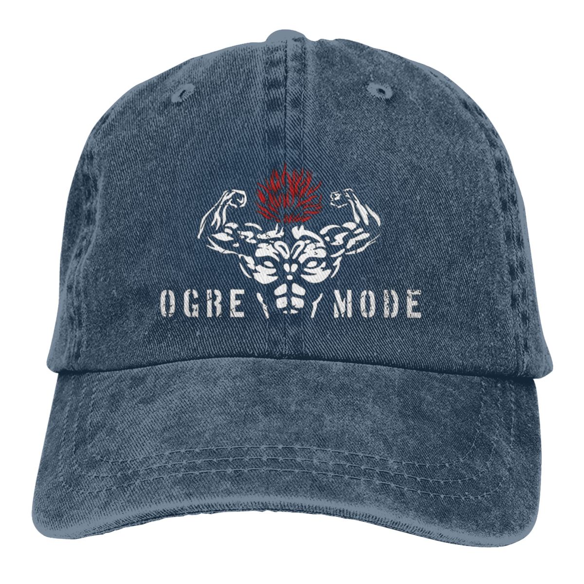 The Ogre Mode Baki Baseball Cap Navy Blue One Size Fits All