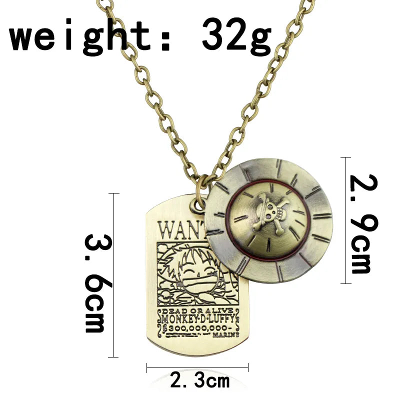 One Piece Wanted Necklace Style 20-chain