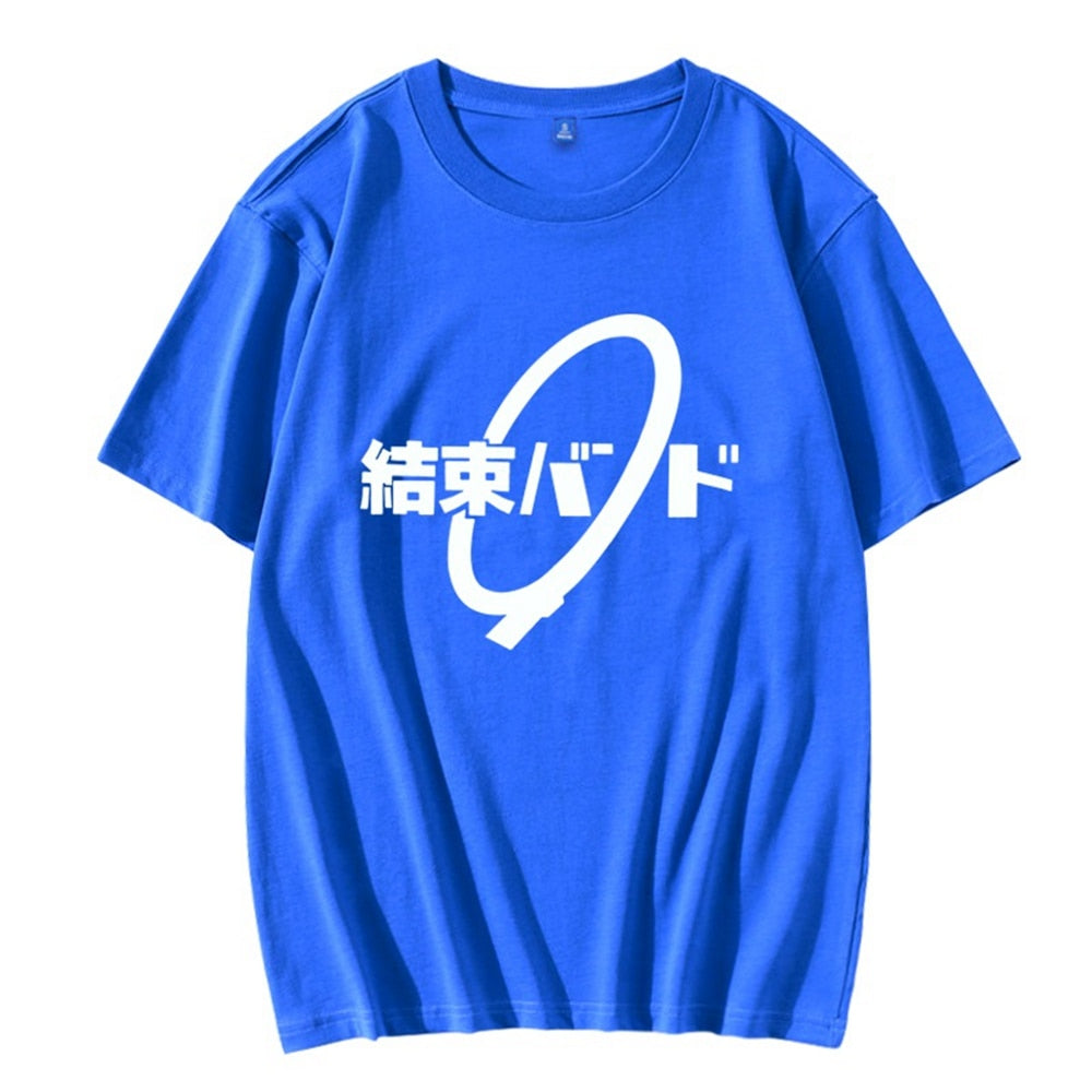 BOCCHI THE ROCK! Anime Summer Casual T shirt Blue
