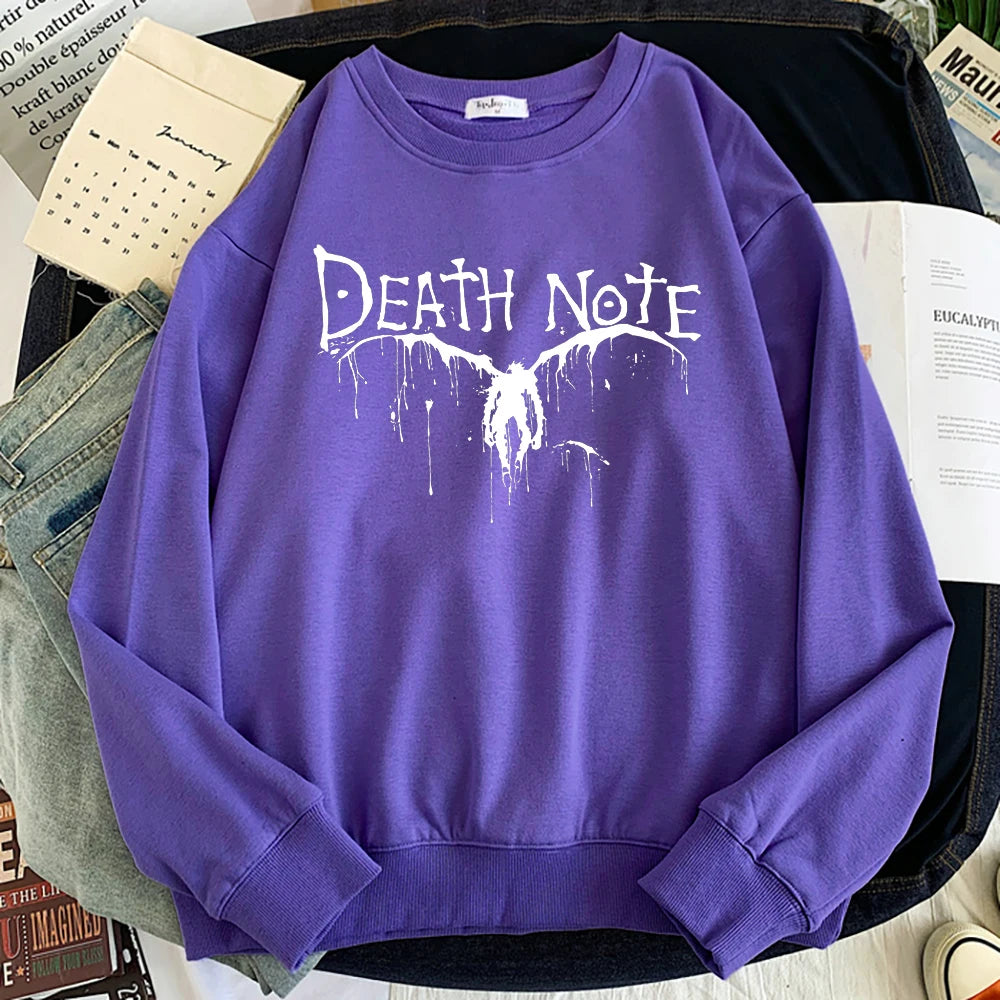 Death Note Long Sleeve Sweatshirt Purple