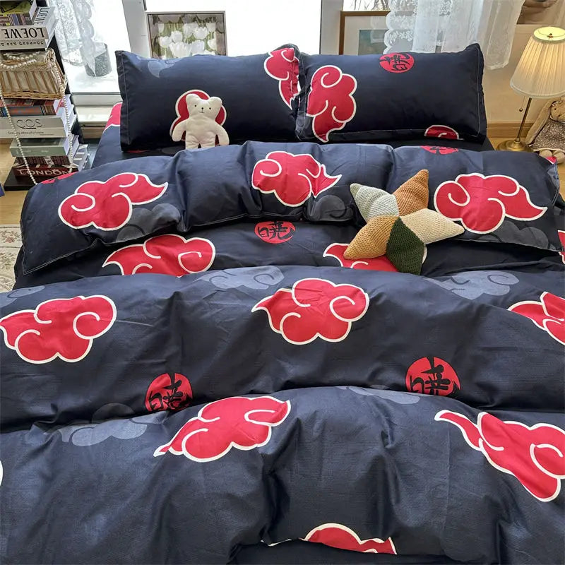 Akatsuki Style Anime Bed Four-Piece Set four piece set