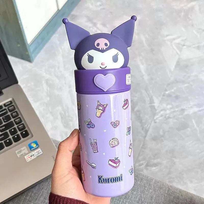 Sanrios Anime Kuromi Tumbler Bottle Purple