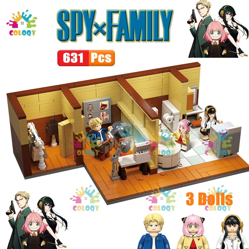 Anime Spy x Family Living Room Building Blocks Original Box 4