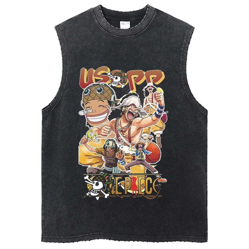 One Piece Luffy Tanktop Style 7