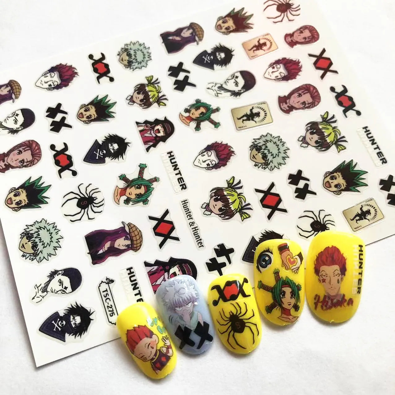 Hunter×Hunter Anime Acrylic Nails Sticker