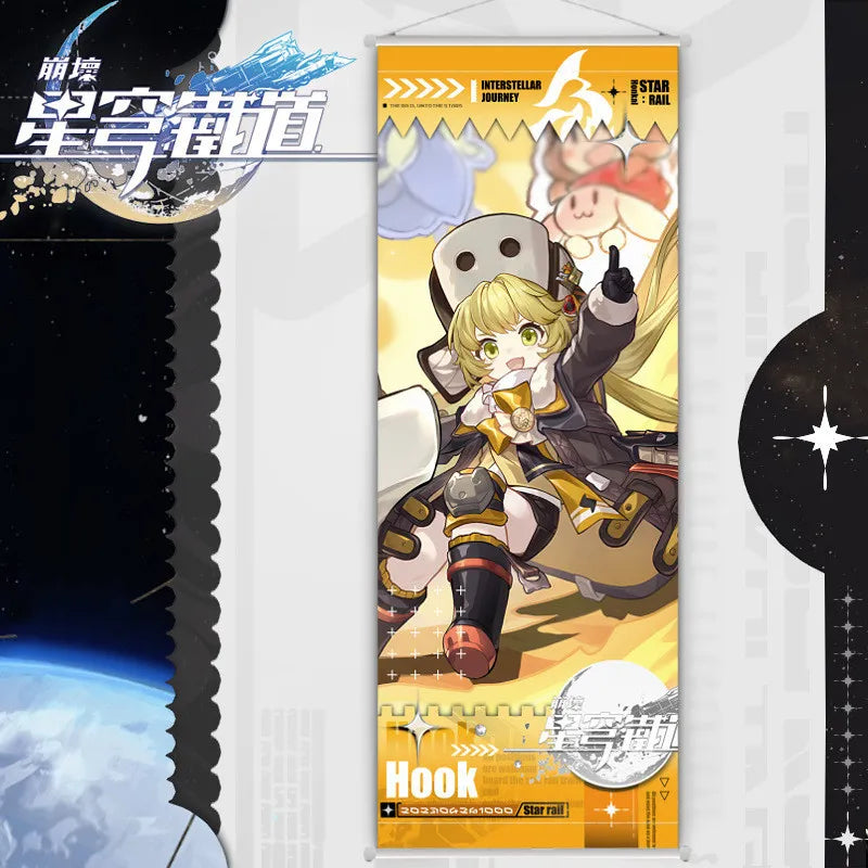 Honkai Star Rail Scroll Canvas Poster Hook