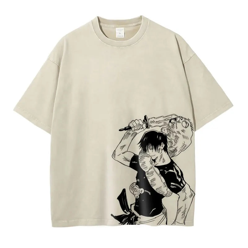 Zenin Maki Jujutsu Kaisen Washed Tshirt Style 5