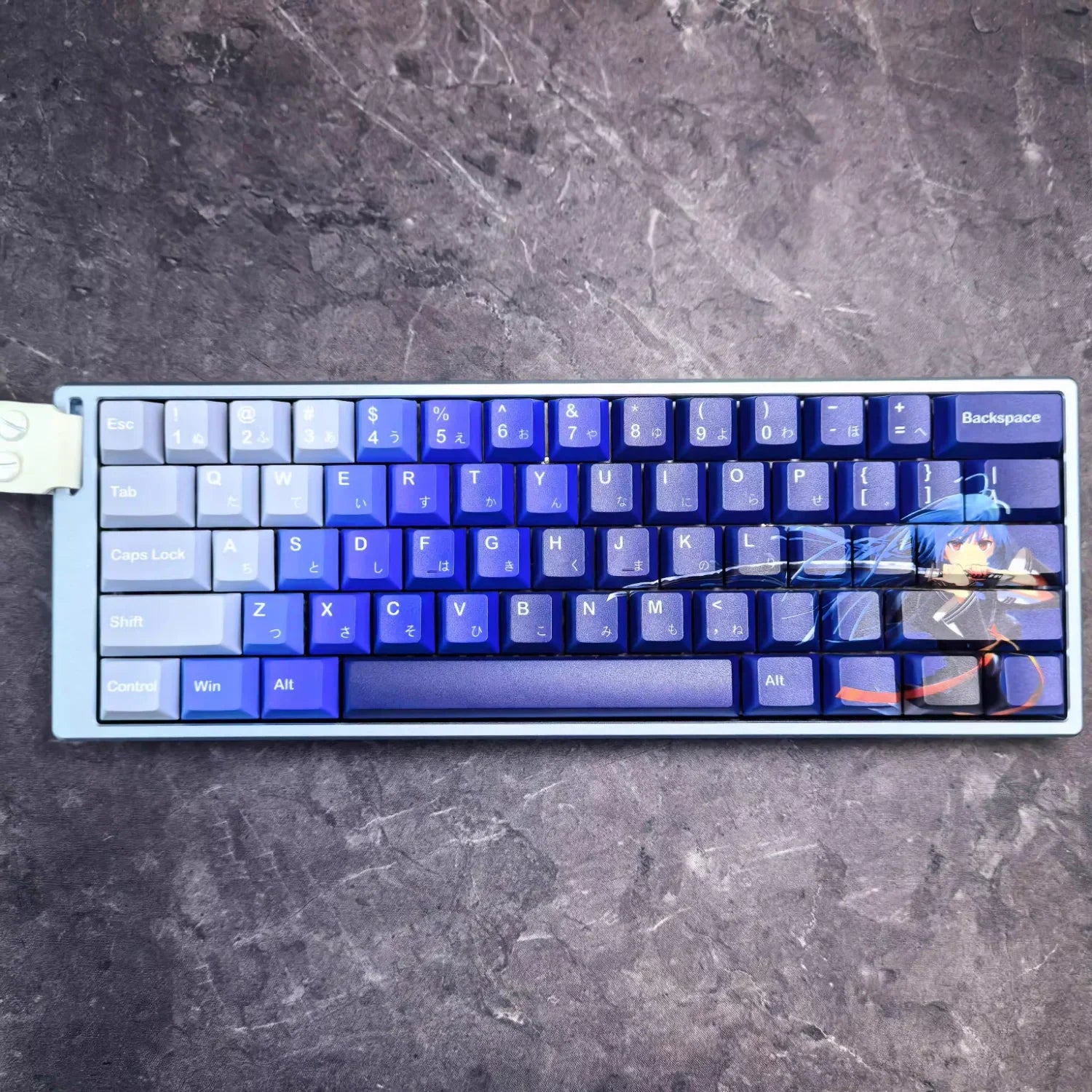 Demon Sword Snow Cherry Keycap Set