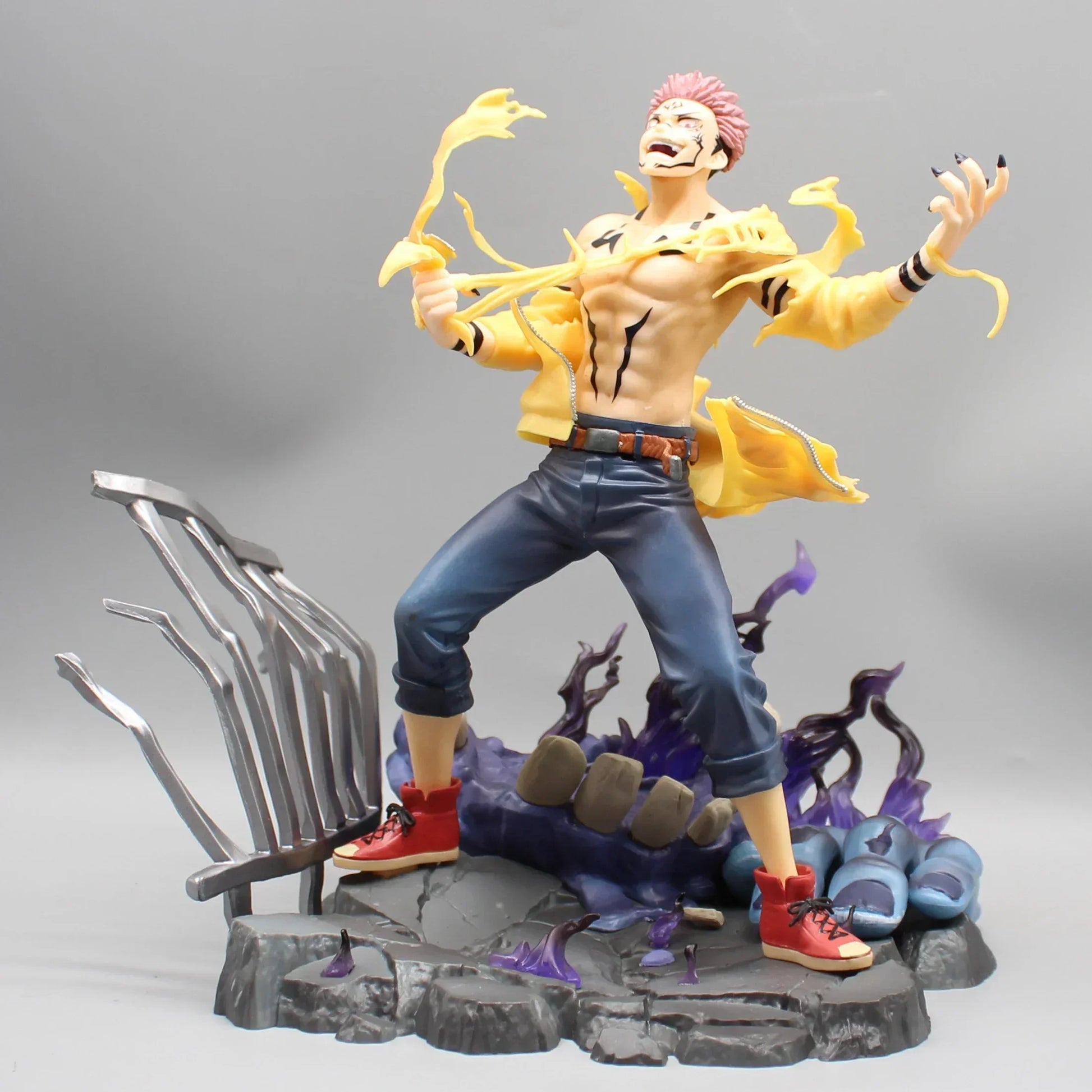 Jujutsu Kaisen Ryomen Sukuna Fight Action Figure 26cm Ryomen Sukuna WITH BOX