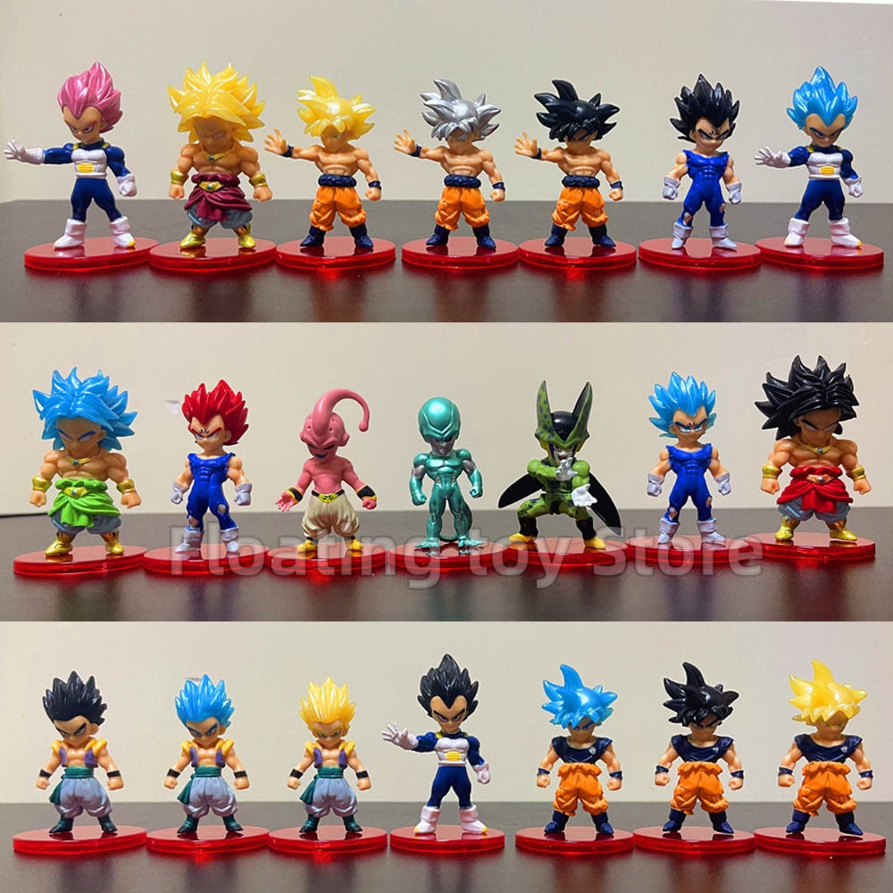 Dragon Ball Z Super Saiyan Set Action Figurine