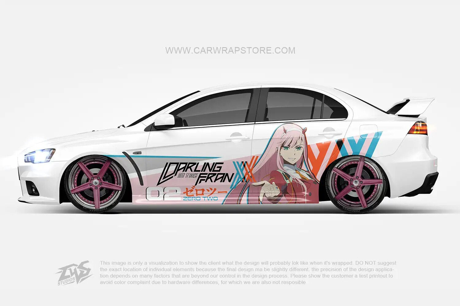 Anime store car wrap