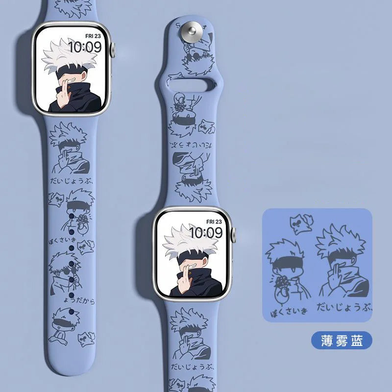 Jujutsu Kaisen Satoru Gojo Apple Watch Strap Blue