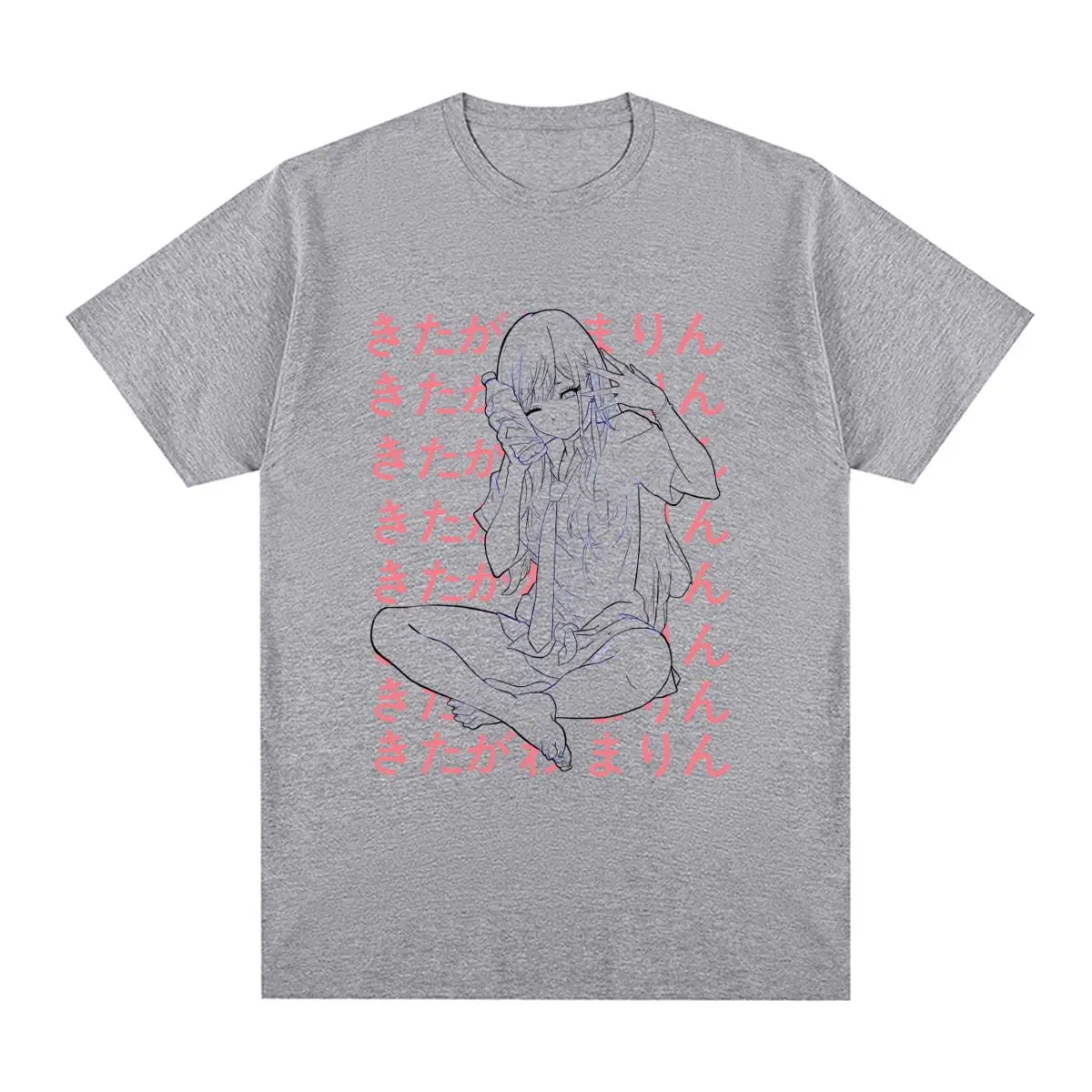 MARIN KITAGAWA Kawaii Vintage T-shirt GRAY