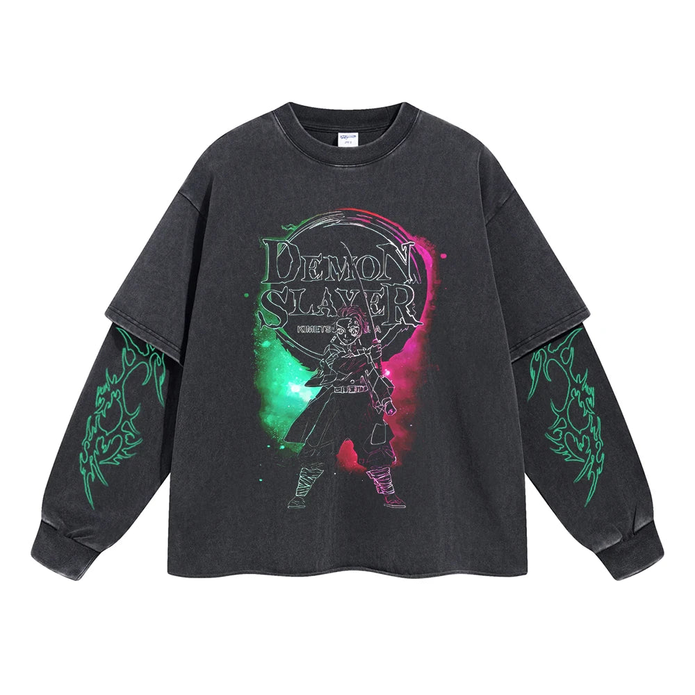 Kimetsu no Yaiba Anime Double Layer Sweatshirt