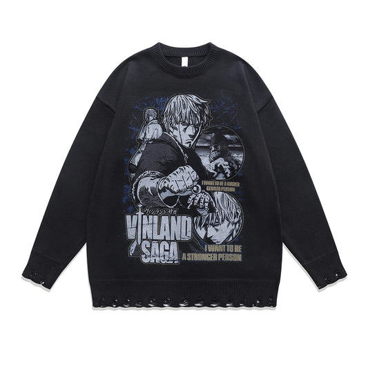 Vinland Saga Anime Sweater Black