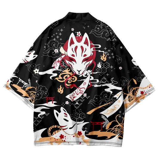 Haori Yukata Demon Slayer Inari Fox Kimono