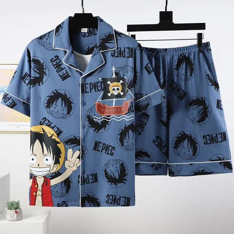 Dragonball Naruto Pajama Set luffy