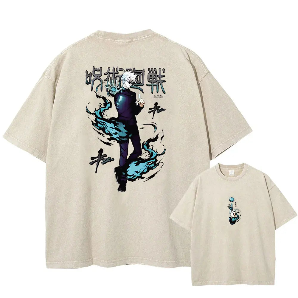 Jujutsu Kaisen Itadori vs Sukuna Vintage Wash T-Shirt Style 13