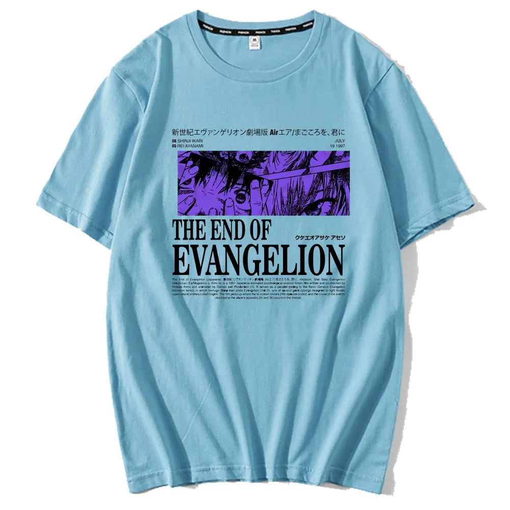 The End of Evangelion Tshirt Blue