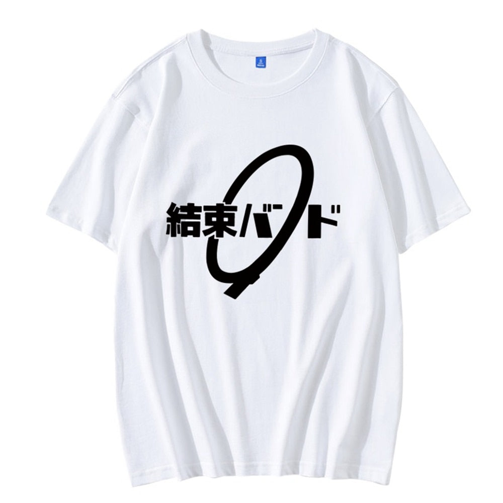 BOCCHI THE ROCK! Anime Summer Casual T shirt Ivory