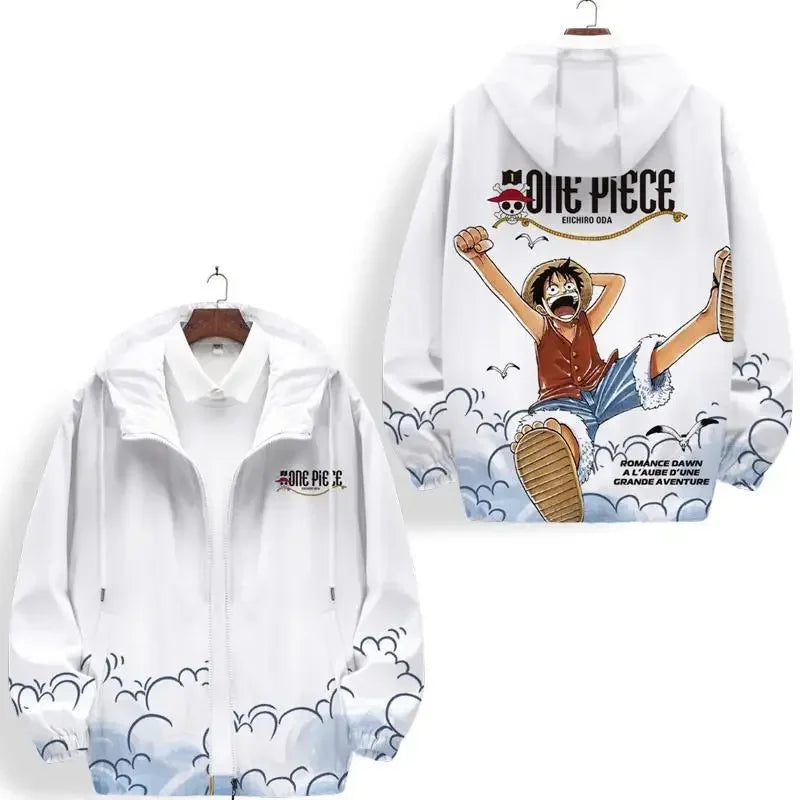 One Piece Luffy Cloud Jacket White