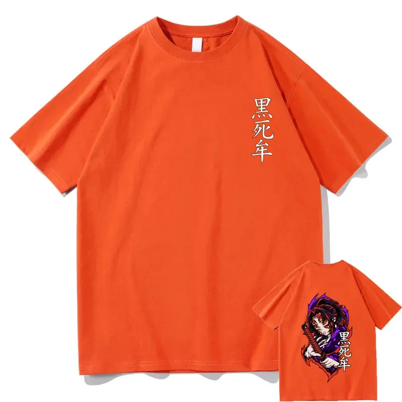 Demon Slayer Kokushibo T-shirt orange