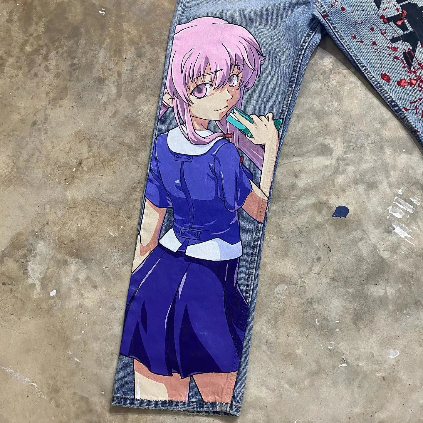 Anime Girl jeans | High Quality Anime Oversized Jeans | Anime Wear –  OTAKUSTORE