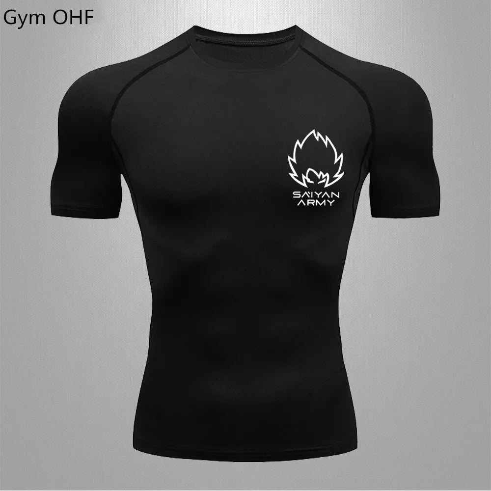 Goku Gym Fit T Shirt black