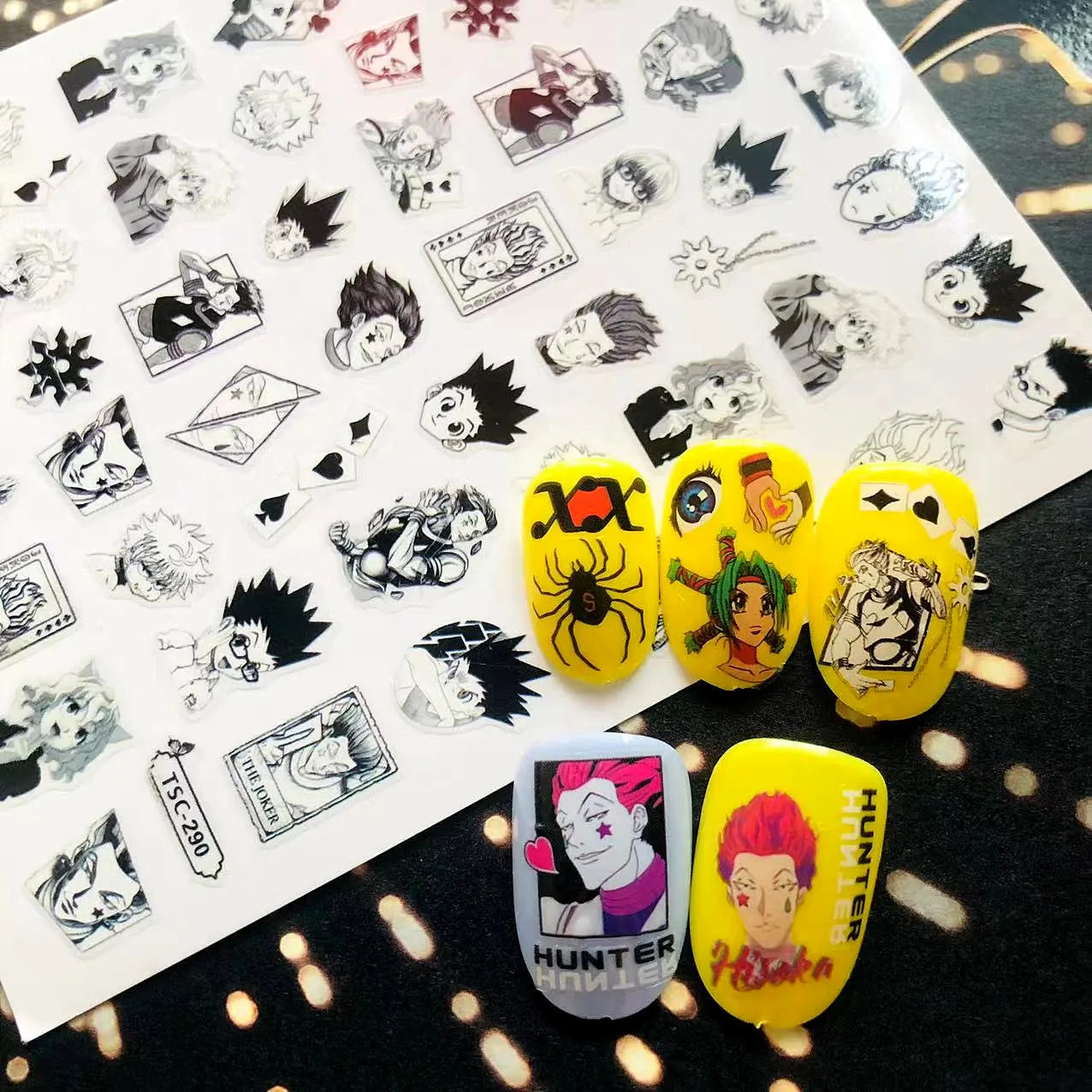 Hunter×Hunter Anime Acrylic Nails Sticker