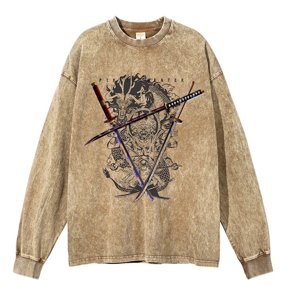 Jujutsu Kaisen Anime Washed Sweatshirt Style 8