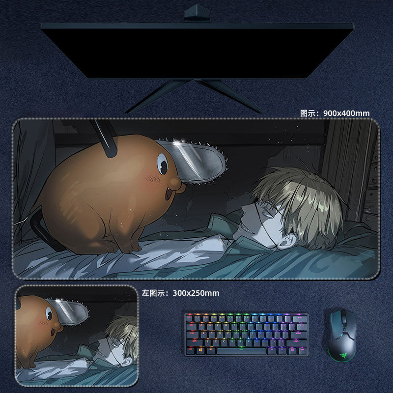 Chainsaw man Anime Large Gaming Mouse Pad 23