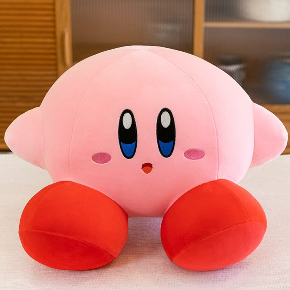 Star Kirby Fluffy Pink Plush B-30cm