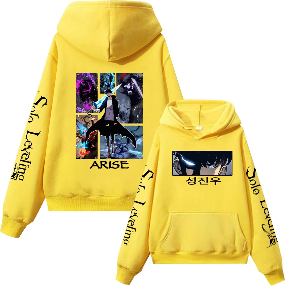 Solo Levelling Hoodie yellow