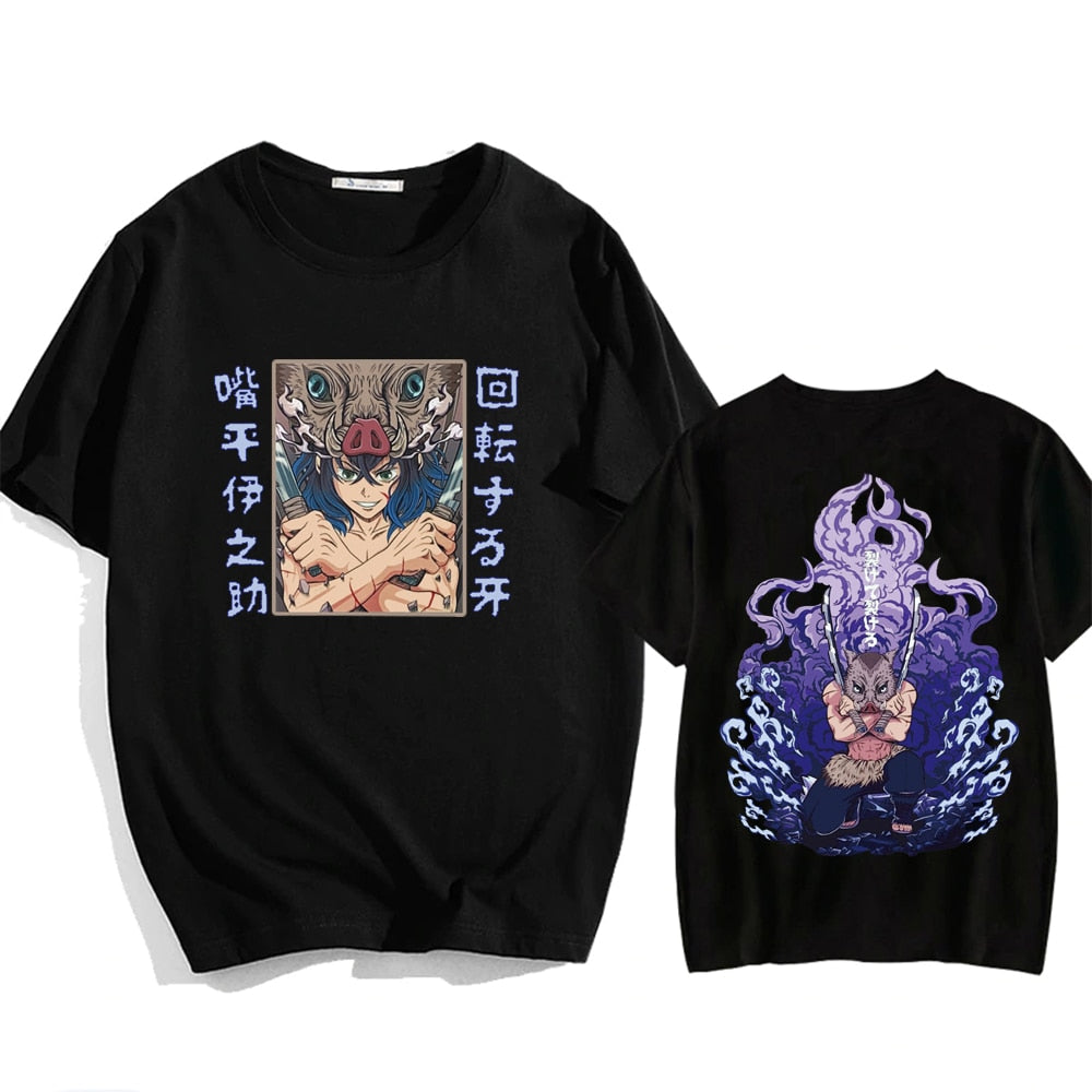 Demon Slayer Muichiro Tokito Anime T-Shirt black3