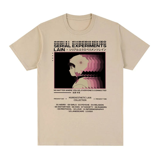 Serial Experiments Lain Vintage T-shirt Khaki