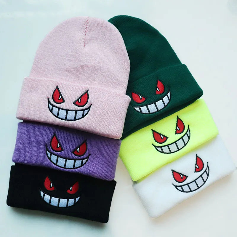 Embroidered Gengar Beanie