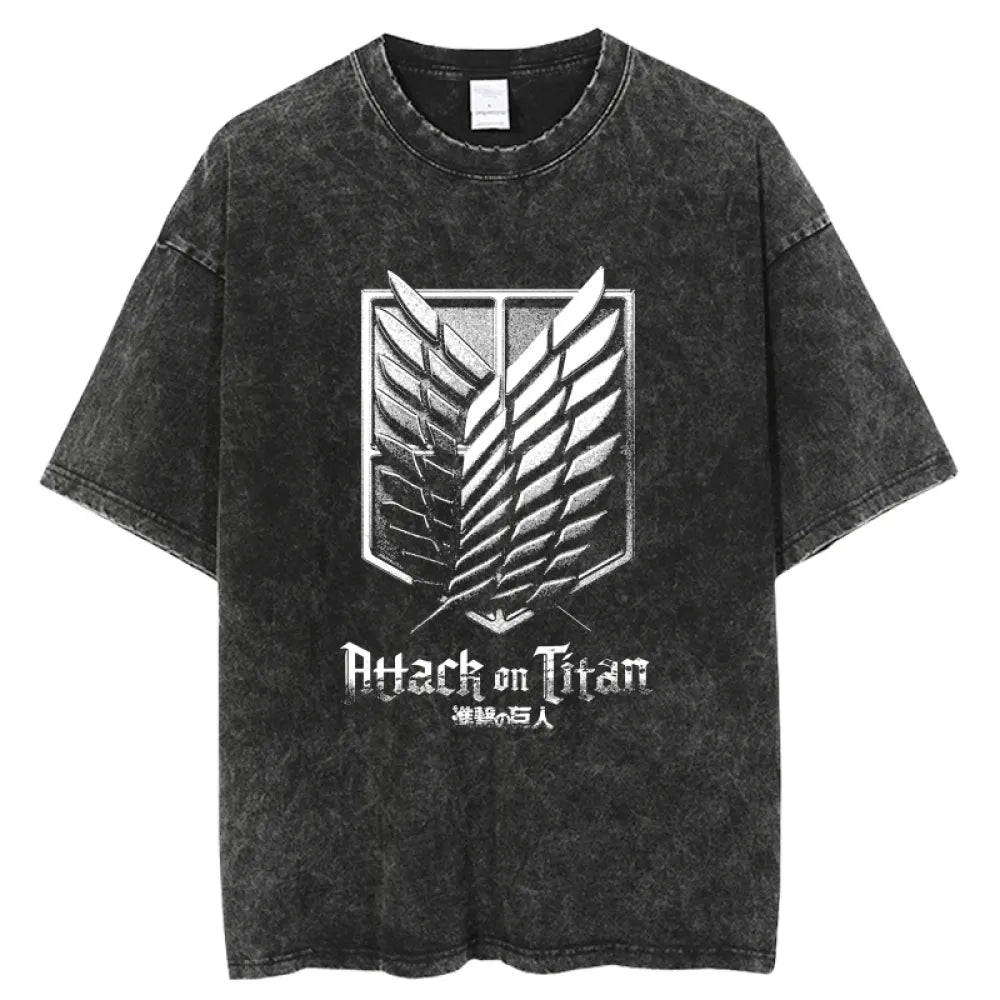Attack on Titan Washed Vintage T-Shirt