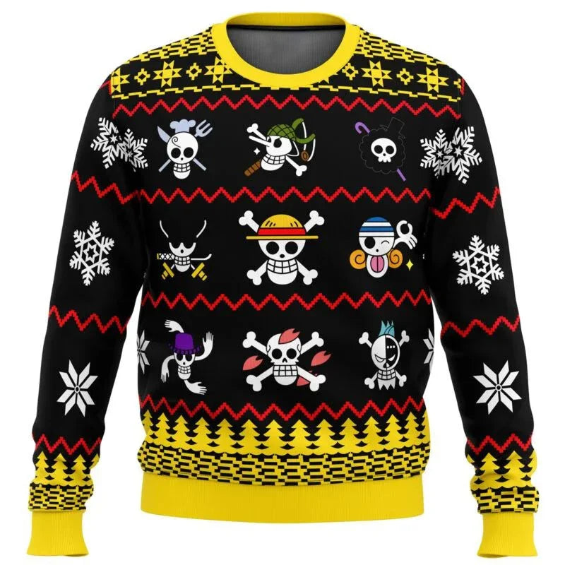Luffy Gear 5 Sun God Ugly Christmas Sweater Style 3