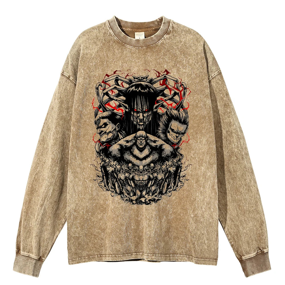 Jujutsu Kaisen Anime Washed Sweatshirt Style 7