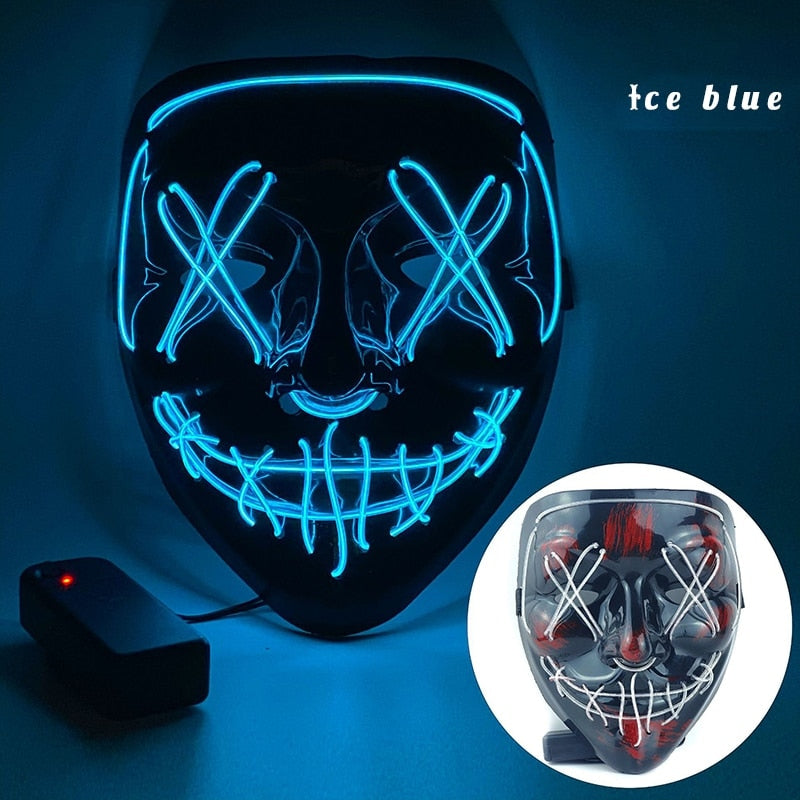 Anime Style Mask for Halloween Blue