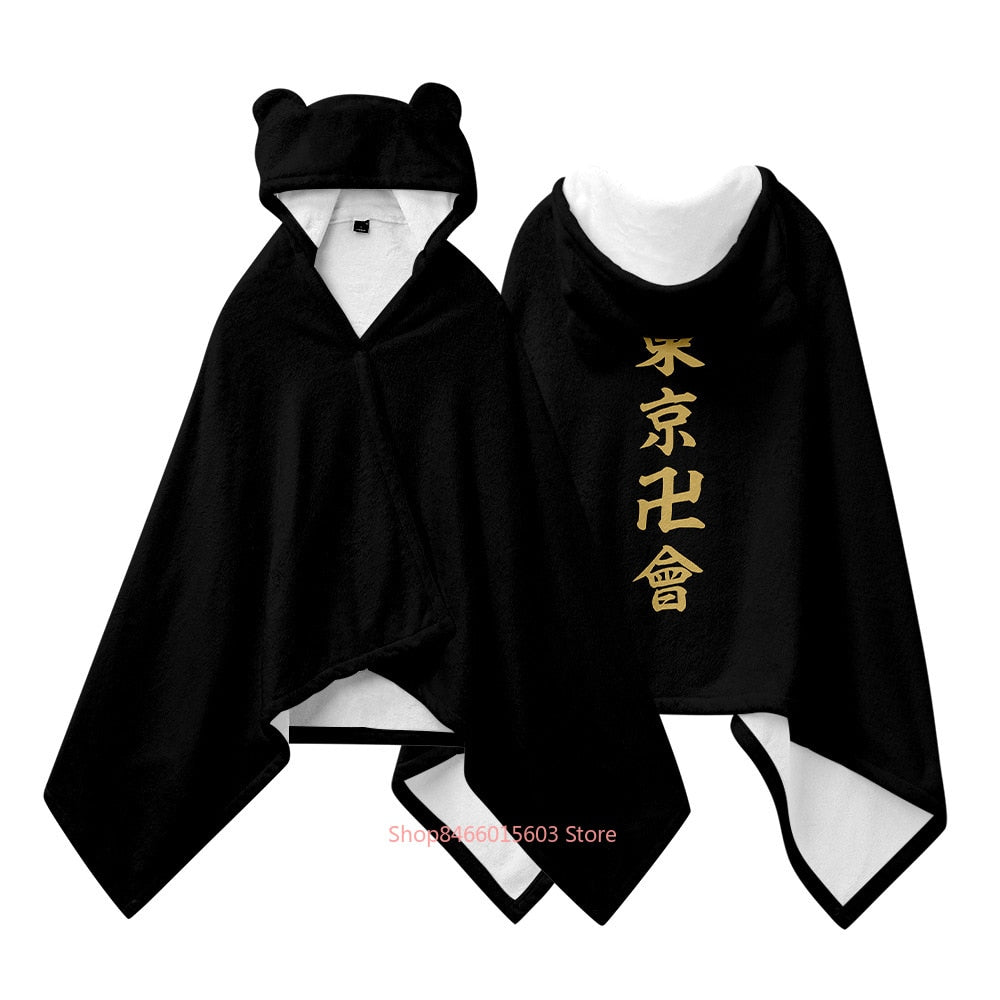 Tokyo Revengers Comfy Blanket Hoodie 15 M (77CMx151CM)