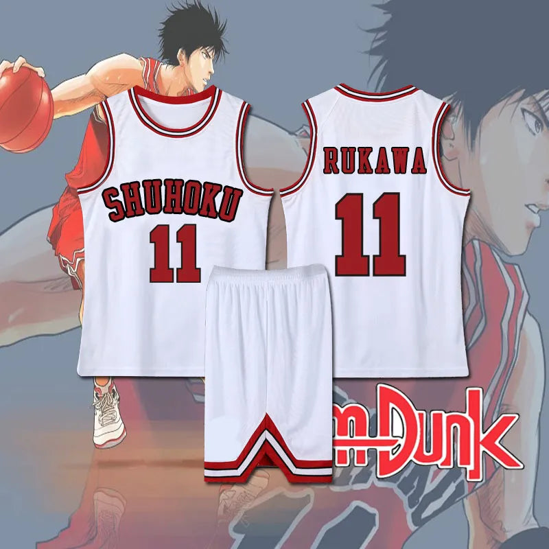 Sakuragi Hanamichi Slam Dunk Basketball Jersey Costume Green