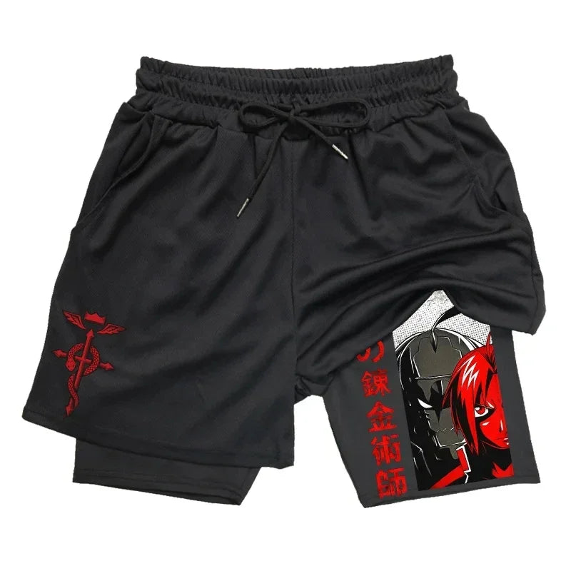 Fullmetal Alchemist 2 in 1 Double Layer Shorts Style 5